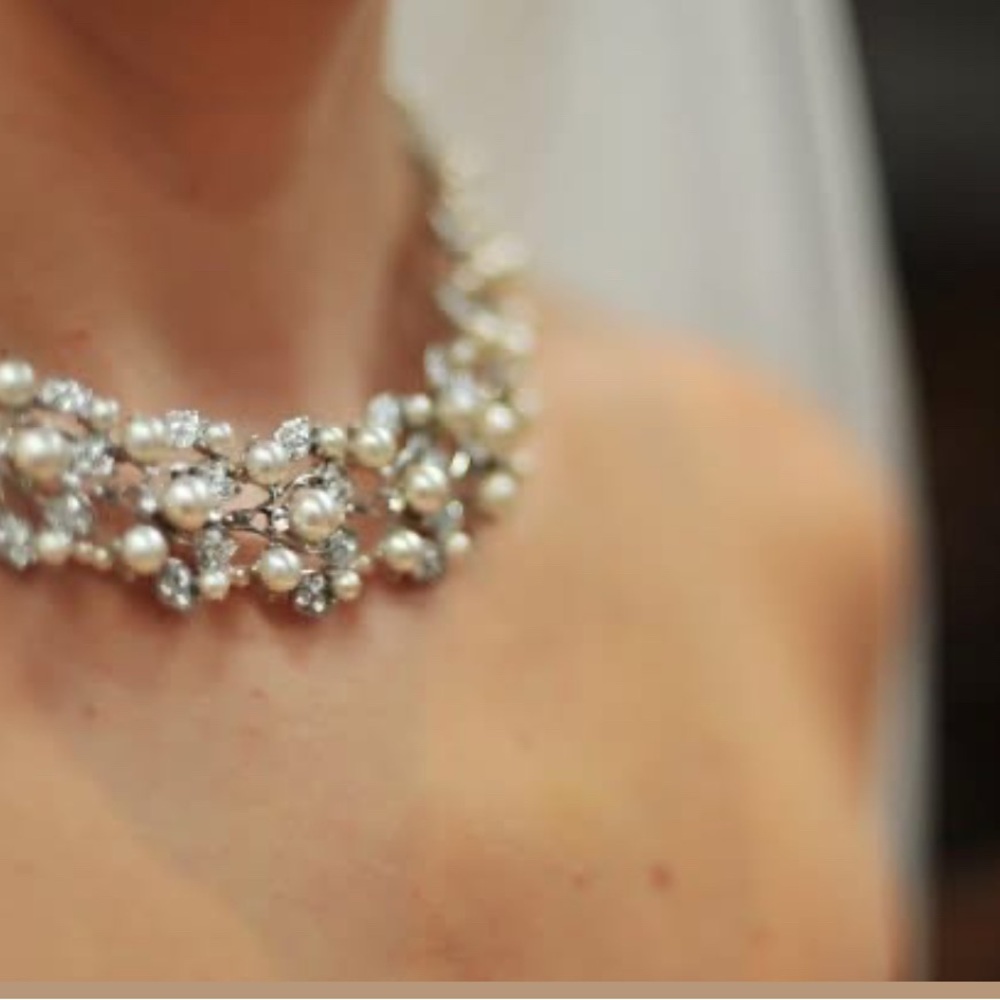 Gorgeous Wedding Day statement necklace